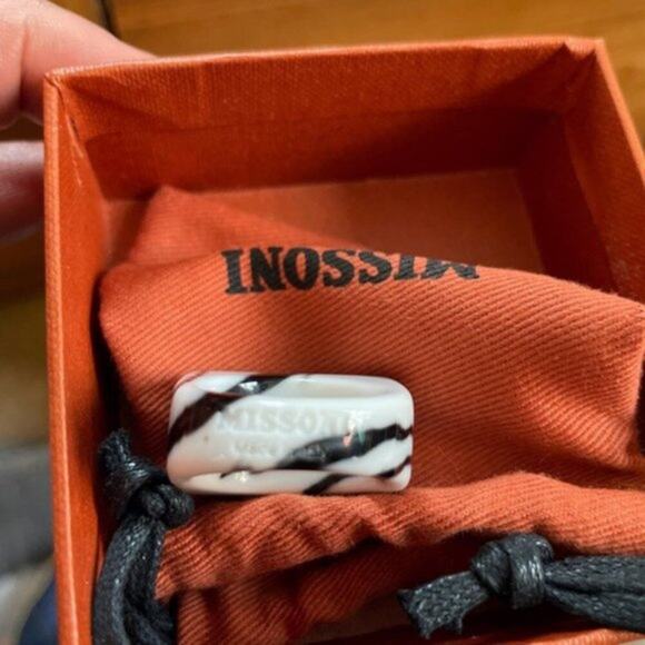 Missoni zebra striped cocktail Ring S - Picture 6 of 8